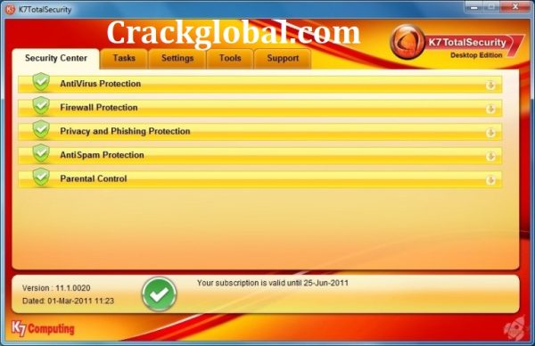 K7 Total Security 16.0.0784 Crack + Activation Key Full [Latest] 2022