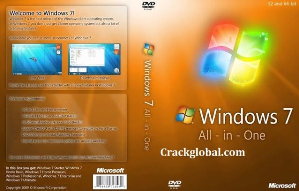 Windows 7 All in One ISO Crack Full [Win 7 AIO 32-64Bit] Download 2022